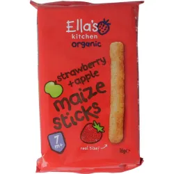 Ella's Kitchen Maize sticks aardbei/appel 7  maanden bio