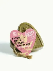 Aleppo Soap Co Savon d'Alep fleur de rose met touw
