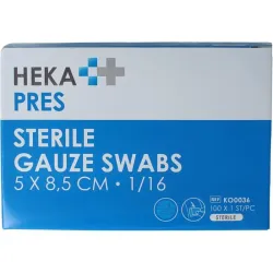 Hekapres Hydrofiel gaaskompres 5x8.5cm