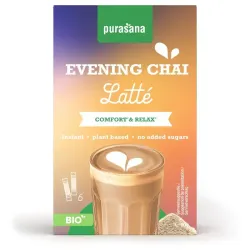 Purasana Instant evening chai latte 6x10g bio