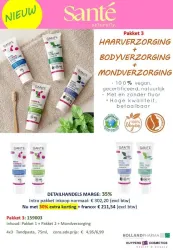Sante Pakket 3 hair body tandpasta 30%