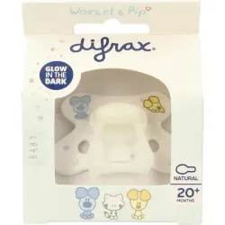 Difrax Fopspeen natural 20  maanden Woezel & Pip