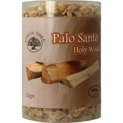 Green Tree Palo santa chips in koker
