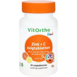 Vitortho Zink   C kind zuigtabletten