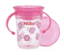 Nuby Wonder cup 240ml roze 6  maanden
