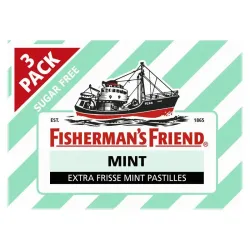 Fishermansfriend Mint suikervrij 3-pack