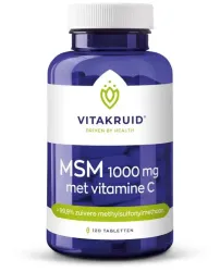 Vitakruid MSM 1000 mg > 99,9% zuiver   vitamine C
