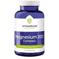 Vitakruid Magnesium 200 Complex Tauraat Malaat Bisglycinaat