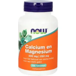 NOW Calcium 500mg en magnesium 250mg