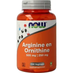 NOW Arginine & ornithine 500 / 250mg