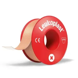 Leukoplast Hechtpleister 5m x 1.25cm rood