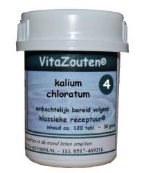 Vitazouten Kalium muriaticum/chloratum VitaZout nr. 04