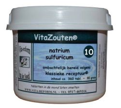 Vitazouten Natrium sulfuricum VitaZout nr. 10