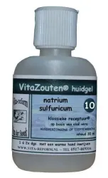 Vitazouten Natrium sulfuricum huidgel nr. 10