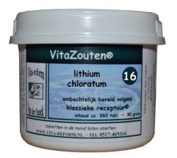 Vitazouten Lithium chloratum VitaZout nr. 16