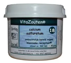 Vitazouten Calcium sulfuratum VitaZout nr. 18