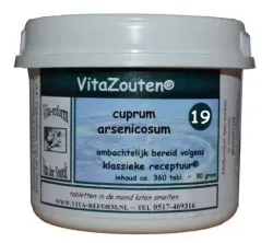 Vitazouten Cuprum arsenicosum VitaZout nr. 19