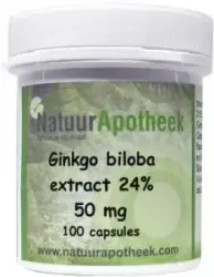 Natuurapotheek Ginkgo biloba 24% 50mg