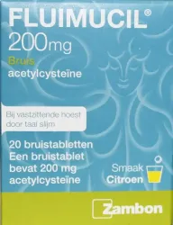 Fluimucil Bruistablet 200mg