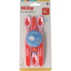 Nuby Warmtegevoelige lepeltjes 3  maanden assorti