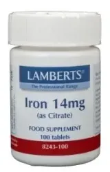 Lamberts IJzer citraat 14mg