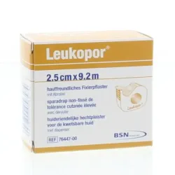 Leukopor Hechtpleister non-woven 9.2m x 2.5cm