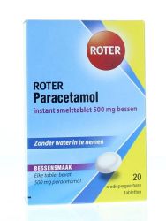 Roter Paracetamol 500 mg smelttablet bessen smaak