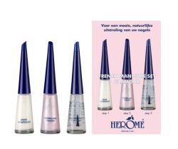 Herome French manicure set glamour 3 x 10ml