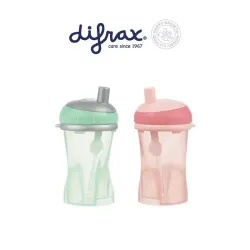 Difrax Anti lek rietjes beker assorti