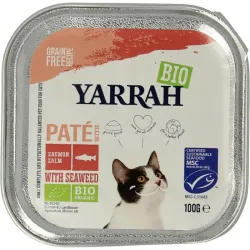 Yarrah Kattenvoer pate met zalm bio