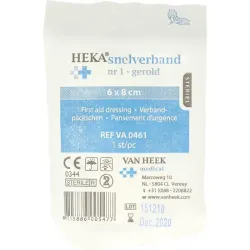 Heka Snelverband nr. 1 6 x 8 cm steriel