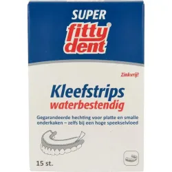 Fittydent Kleefstrips voor onderprothesen