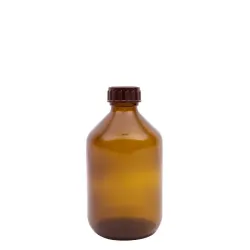 Blockland Medicijnfles bruin gedopt 300ml/28mm