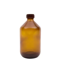 Blockland Medicijnfles bruin gedopt 500ml/28mm