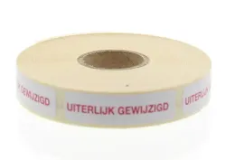 Blockland Strooketiket uiterlijk gewijzigd 44 x 11mm