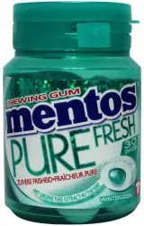 Mentos Gum pure wintergreen pot