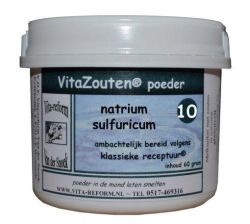 Vitazouten Natrium sulfuricum poeder nr. 10