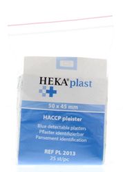 Heka HACCP pleisters blauw 50 x 45mm