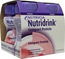 Nutridrink Compact proteine aardbei 125ml