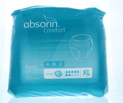 Absorin Comfort pants fit maat XL tot 170cm