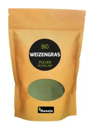 Hanoju Tarwegras poeder paper bag Nieuw Zeeland bio