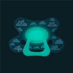 Difrax Fopspeen dental 6  maanden glow in the dark