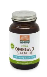 Mattisson Vegan omega 3 algenolie DHA 150mg EPA 75mg