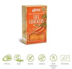 Lifefood Life crackers wortel raw bio