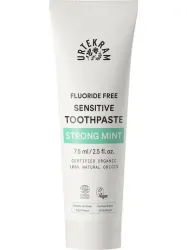 Urtekram Tandpasta sensitive strong mint fluoridevrij