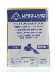 Lifeguard Reddingsdeken goud/zilver 160 x 210