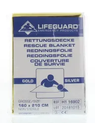 Lifeguard Reddingsdeken goud/zilver 160 x 210