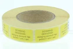 Spruyt Hillen Sticker dosering gewijzigd