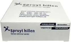 Spruyt Hillen Sticker gorgeldrank/mondspoel