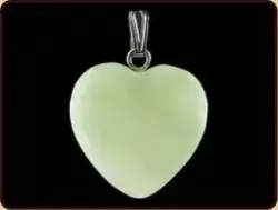 Ruben Robijn Hanger hart 20mm jade